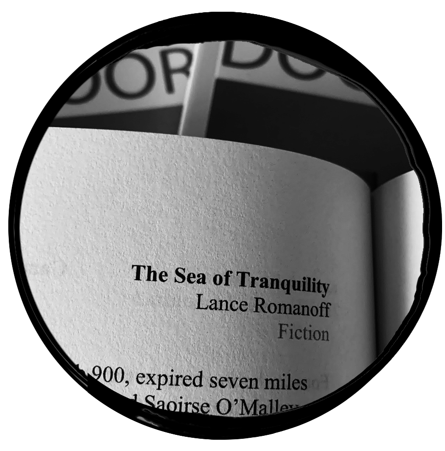 Photo of Sea of Tranquility short story by Lance Romanoff